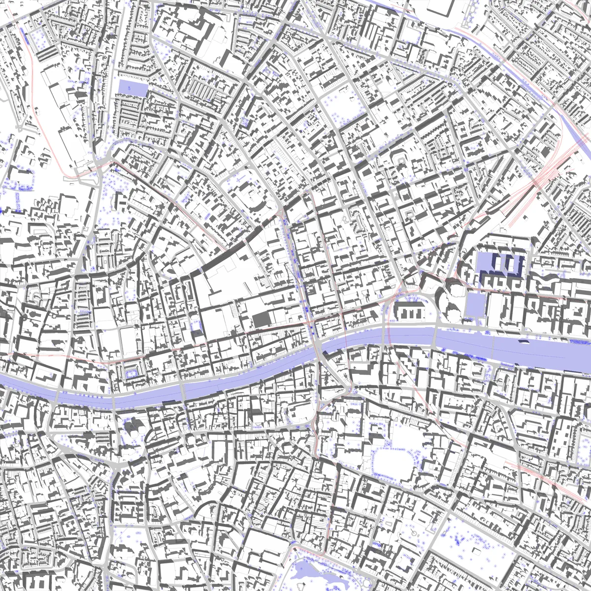 Dublin Lageplan (2,5 km)