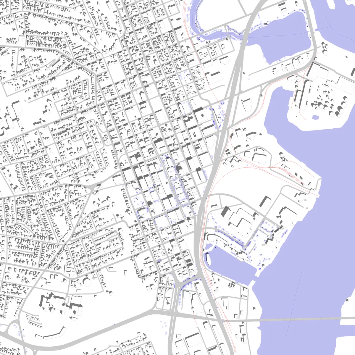 Dubuque site plan (2.5 km)
