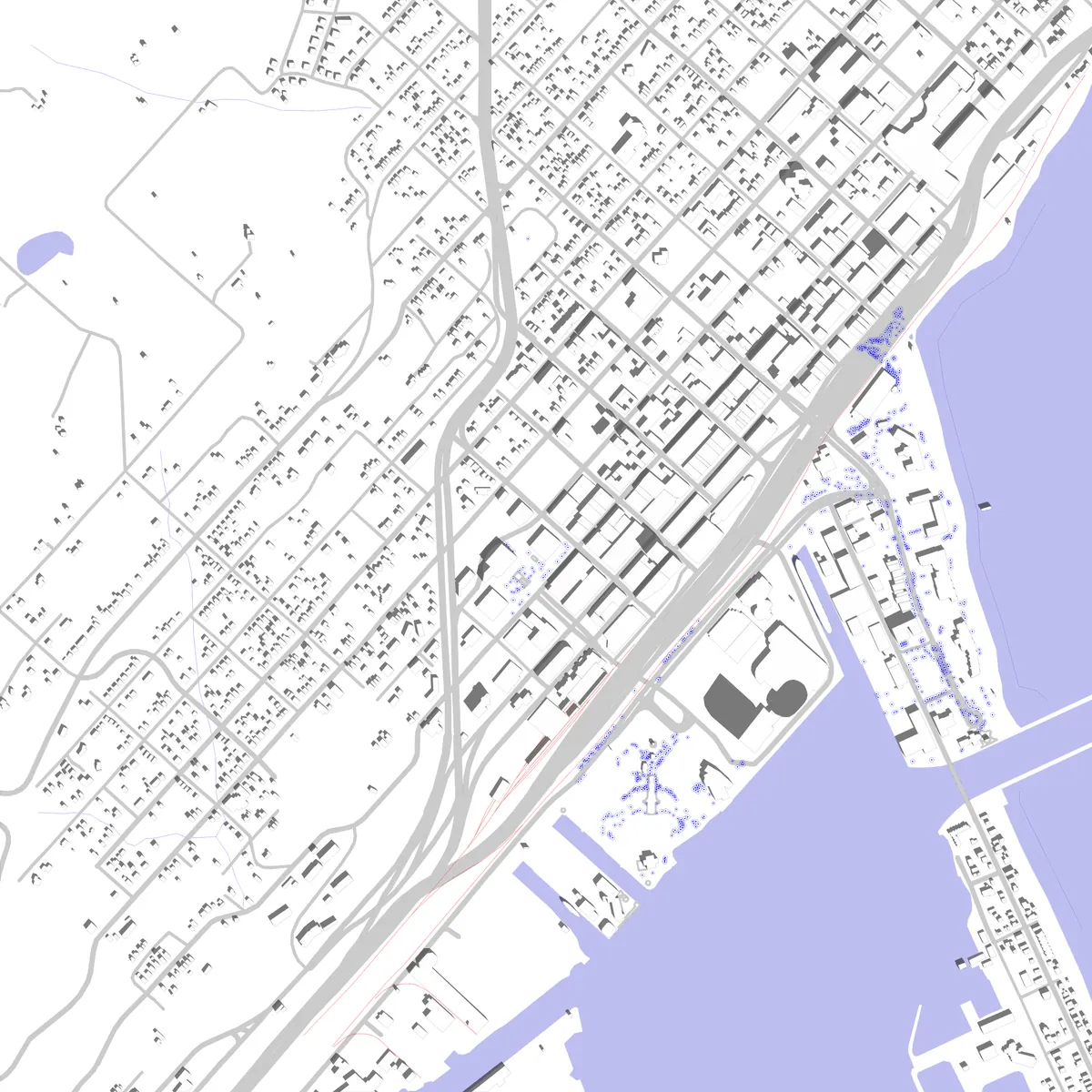 Duluth site plan (2.5 km)