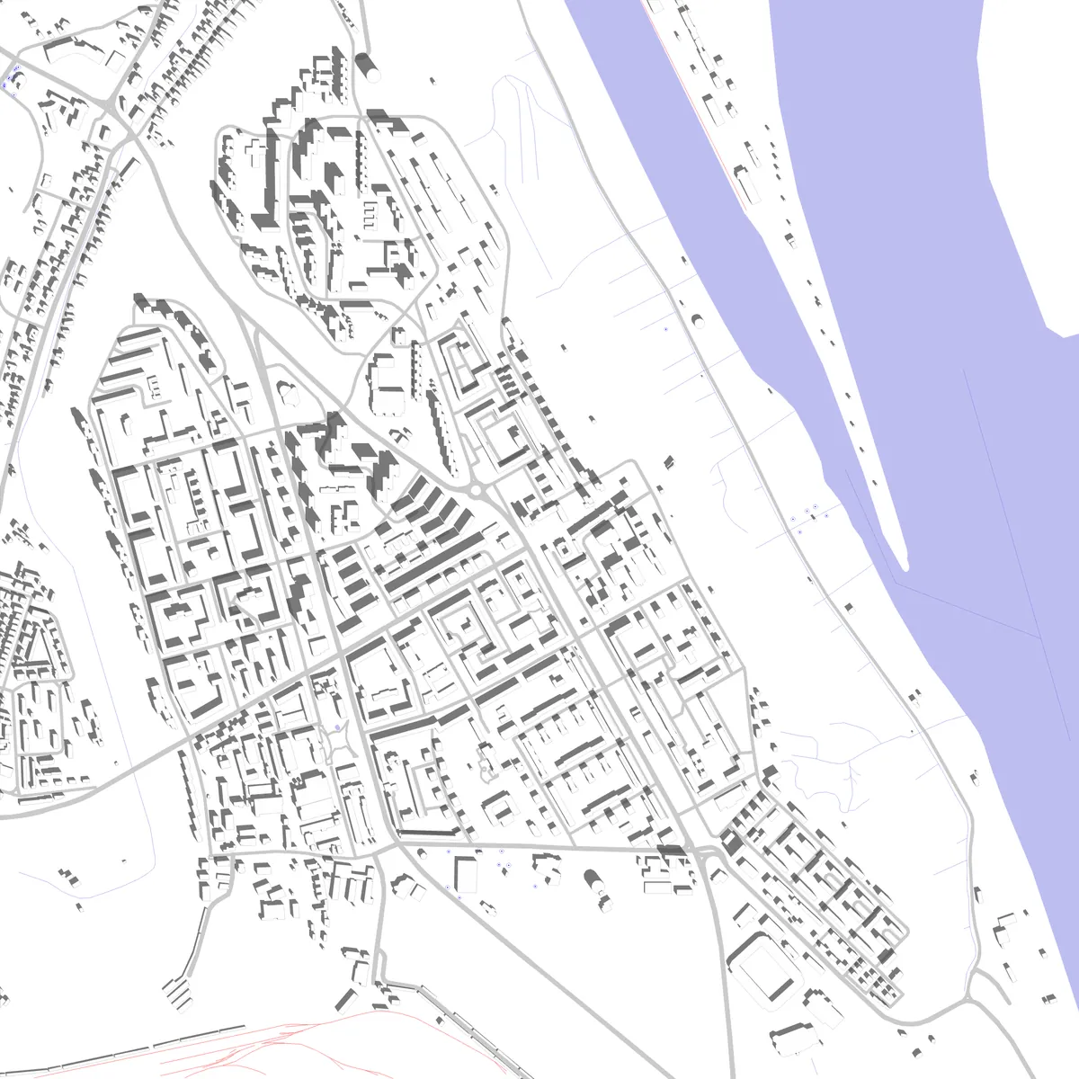 Dunaújváros site plan (2,5 km)