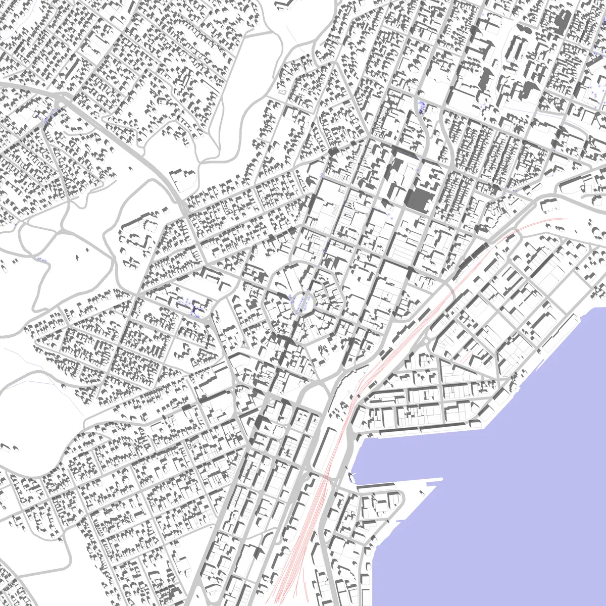 Dunedin Lageplan (2,5 km)