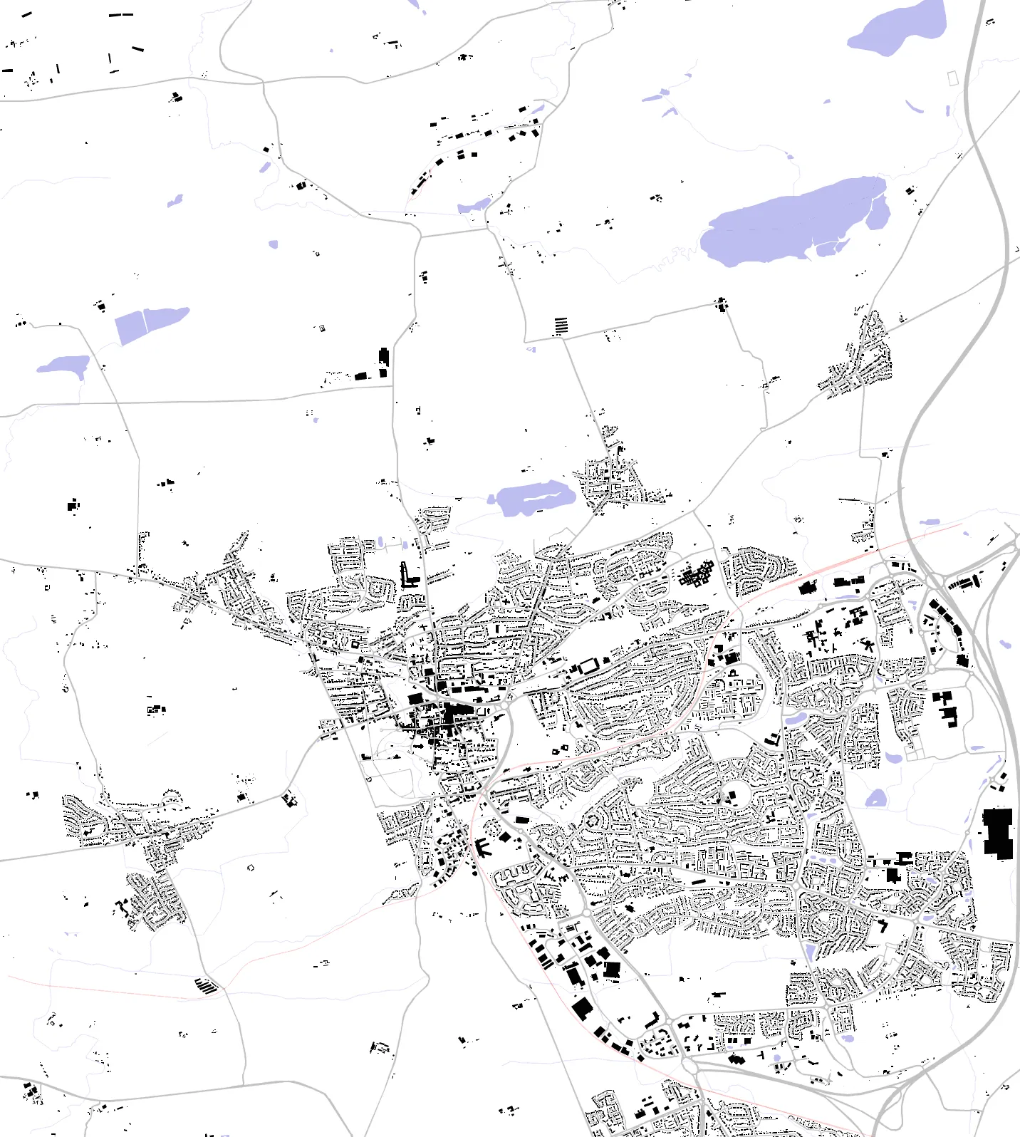 Dunfermline figure ground plan