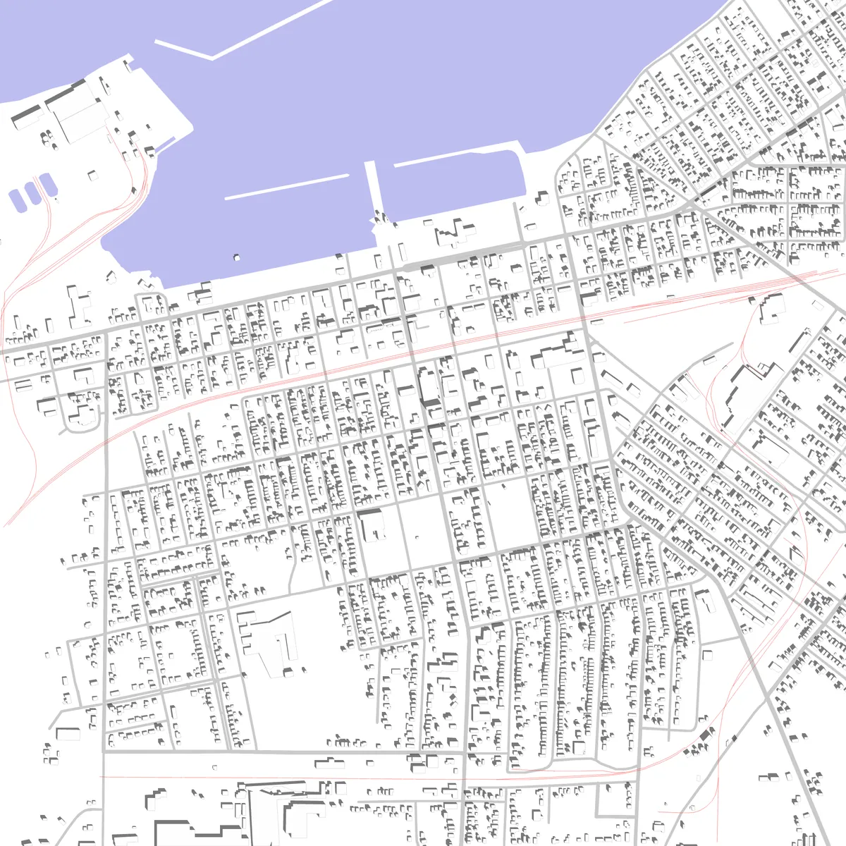 Dunkirk Lageplan (2,5 km)