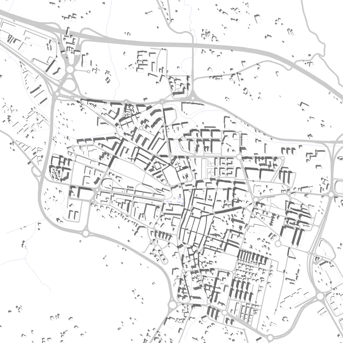 Durango plano de situación (2,5 km)