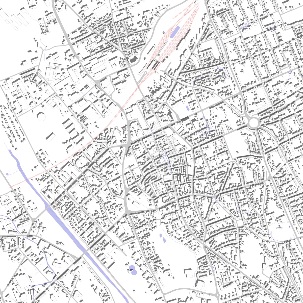 Düren Lageplan (2,5 km)