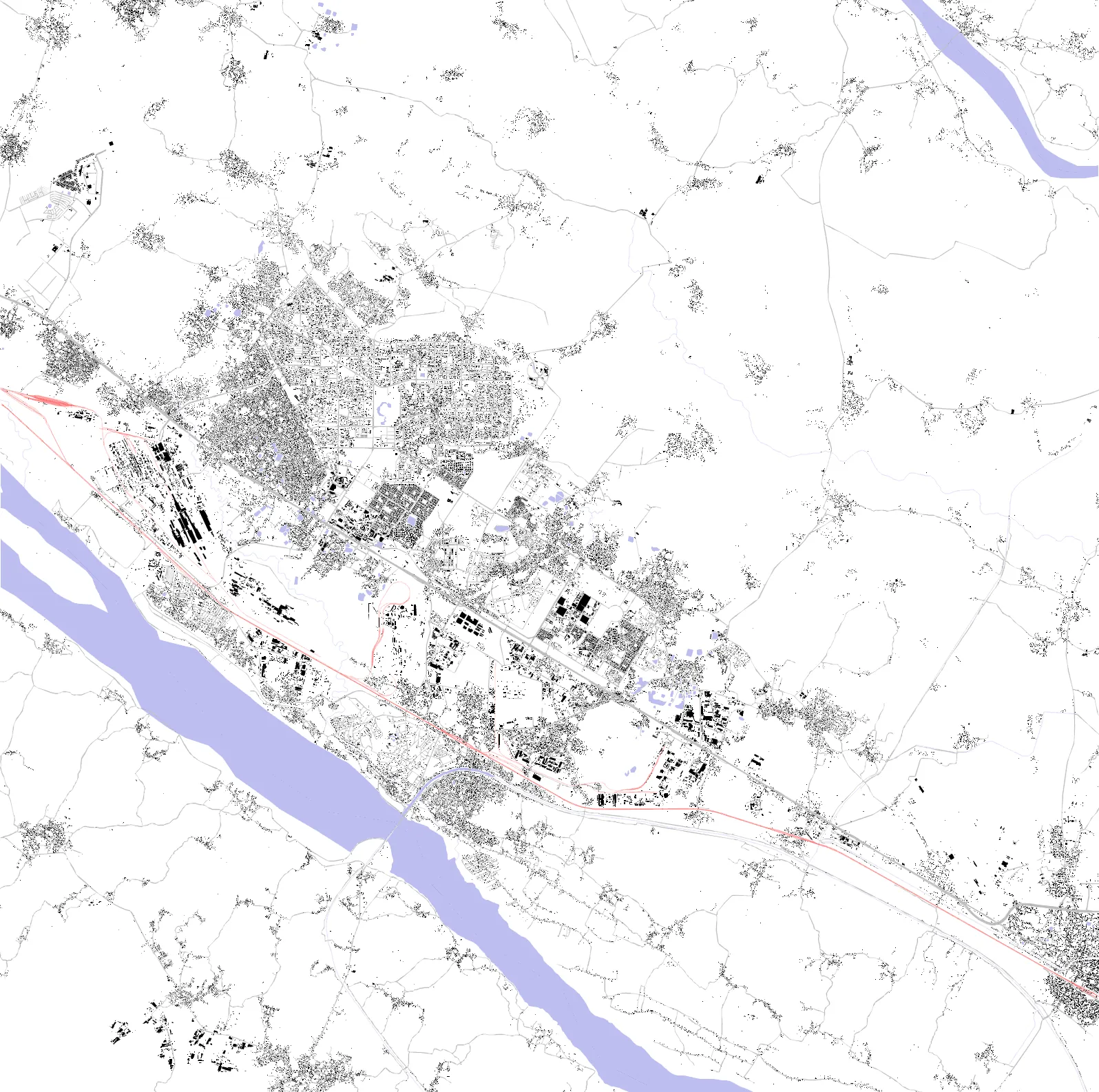 Durgapur figure ground plan