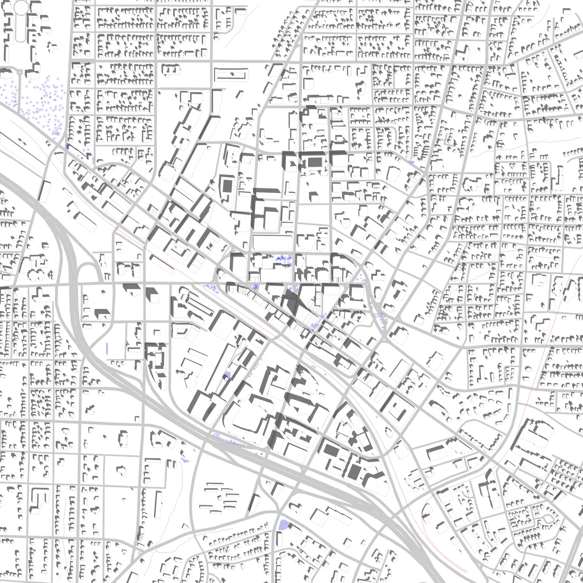 Durham site plan (2.5 km)
