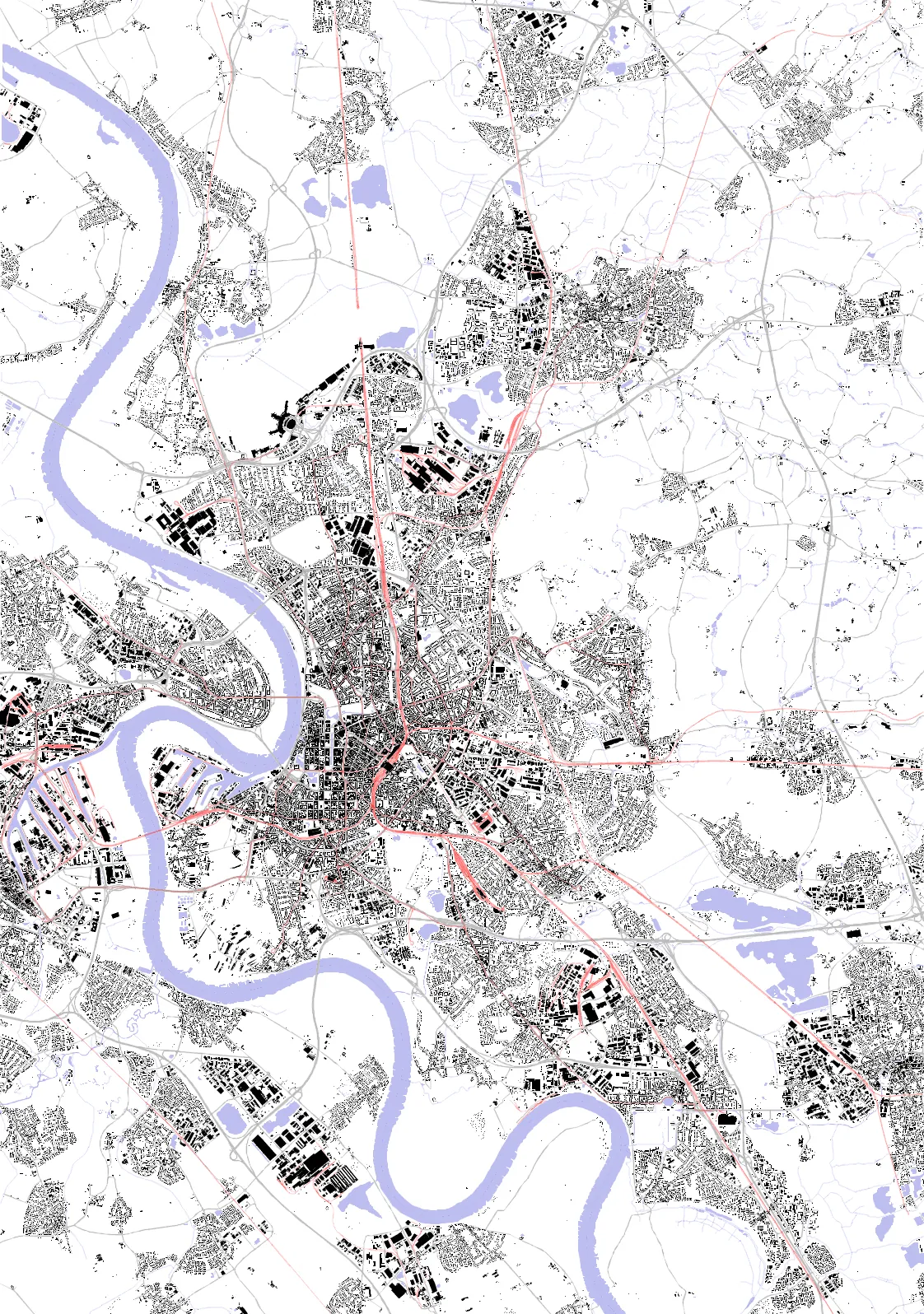 Düsseldorf Schwarzplan