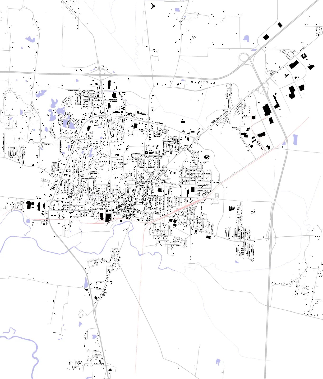 Dyersburg figure ground plan