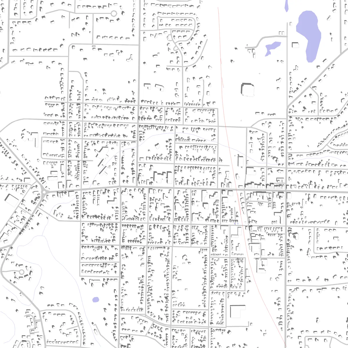 East Aurora site plan (2.5 km)