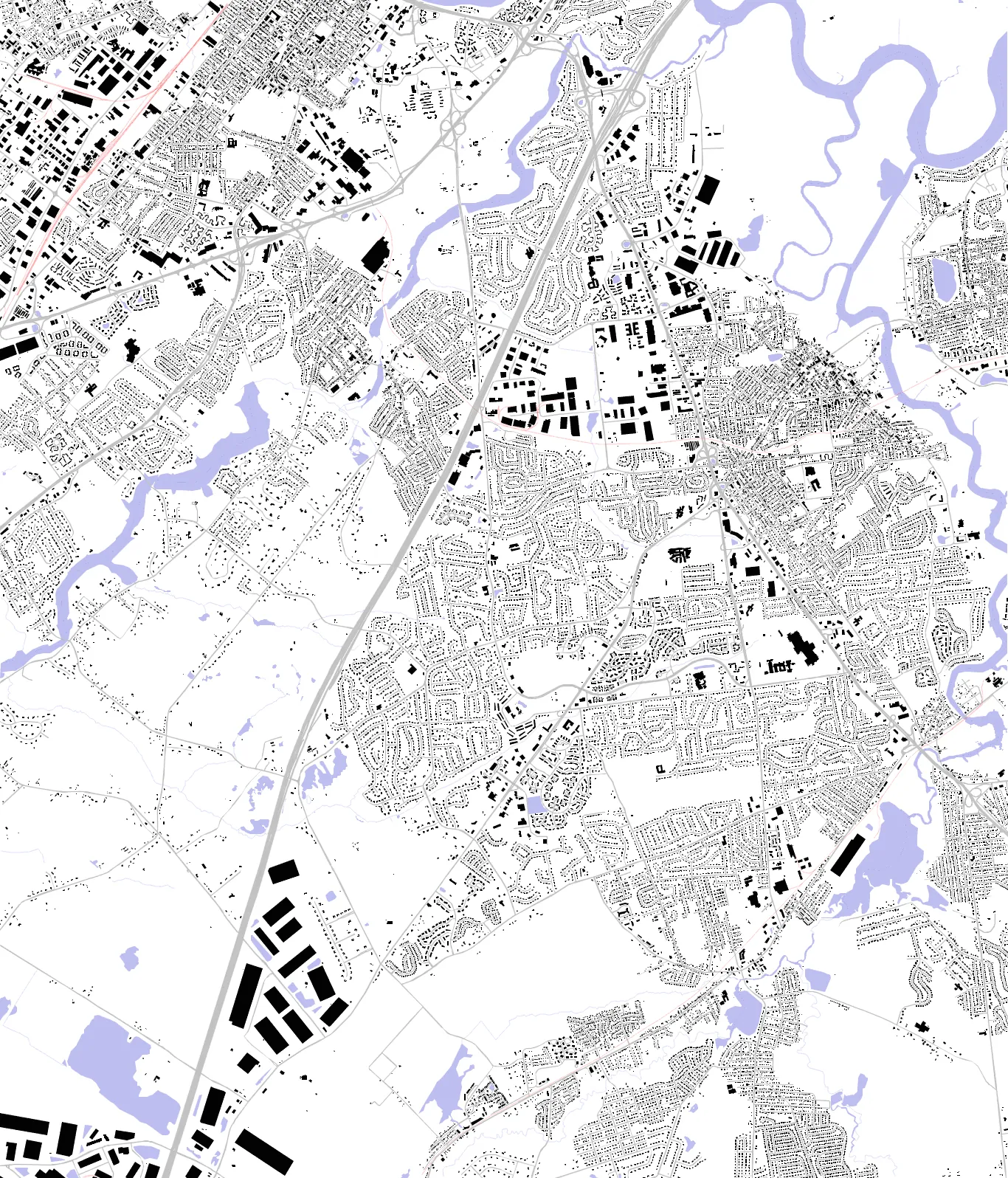 East Brunswick figure ground plan