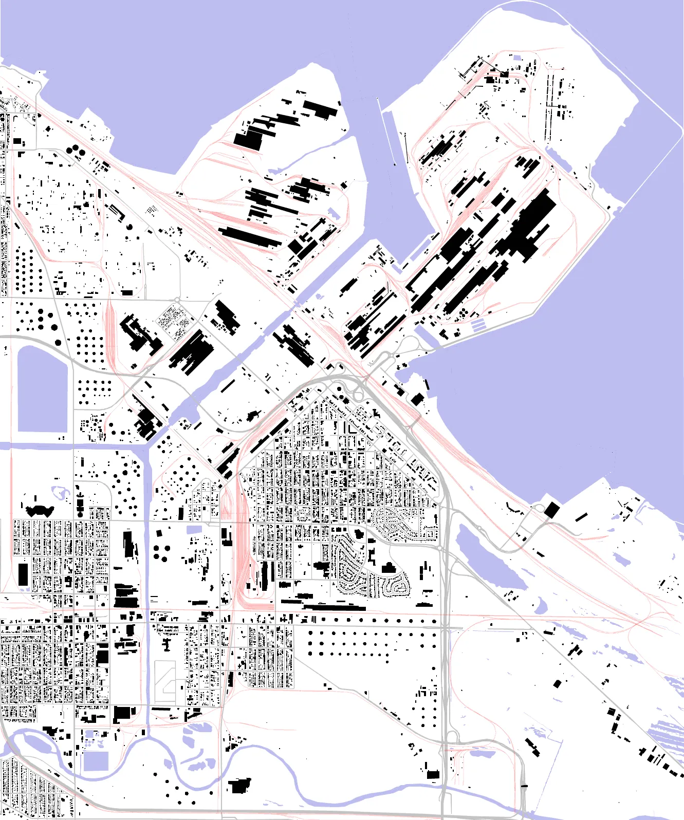 East Chicago figure ground plan