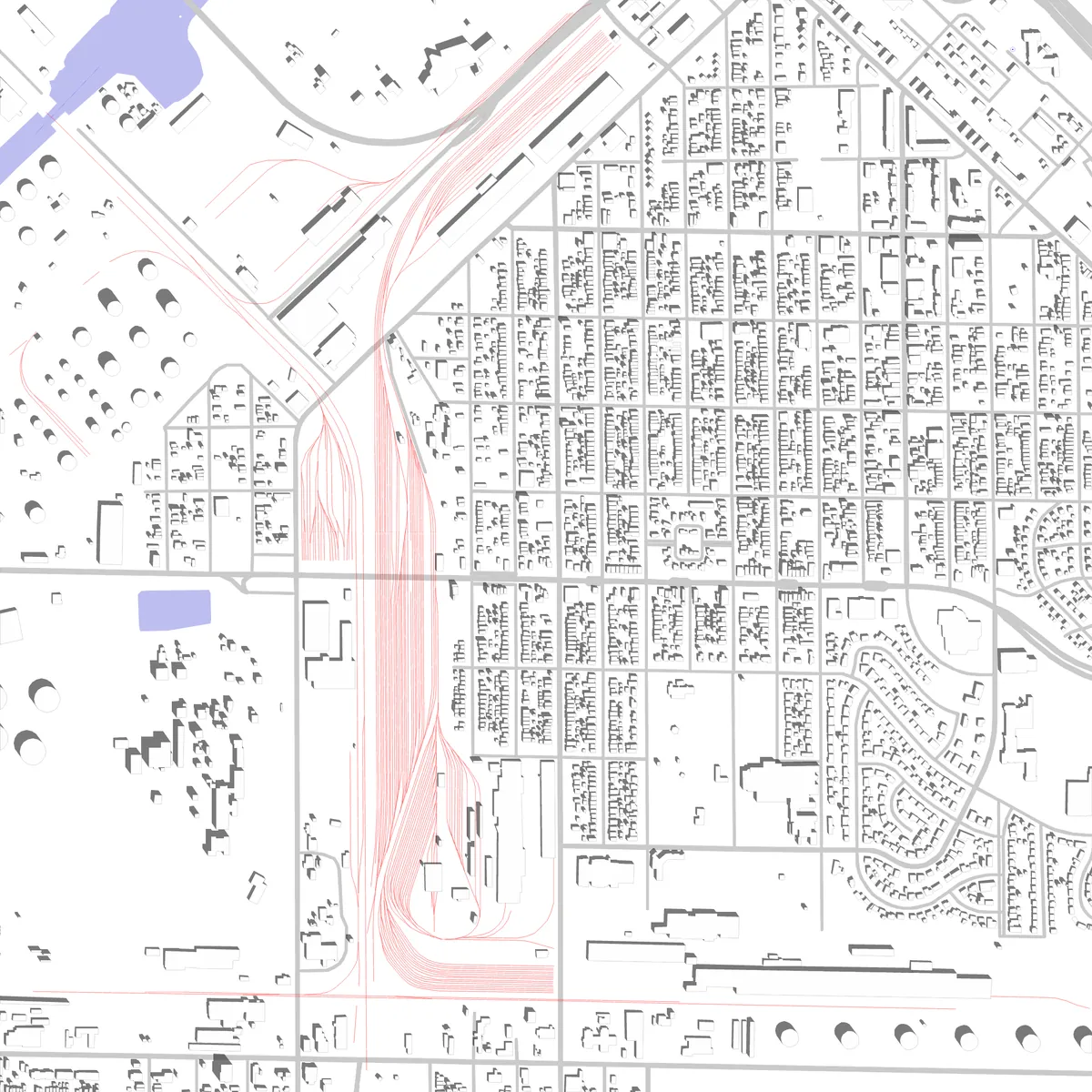 East Chicago site plan (2.5 km)