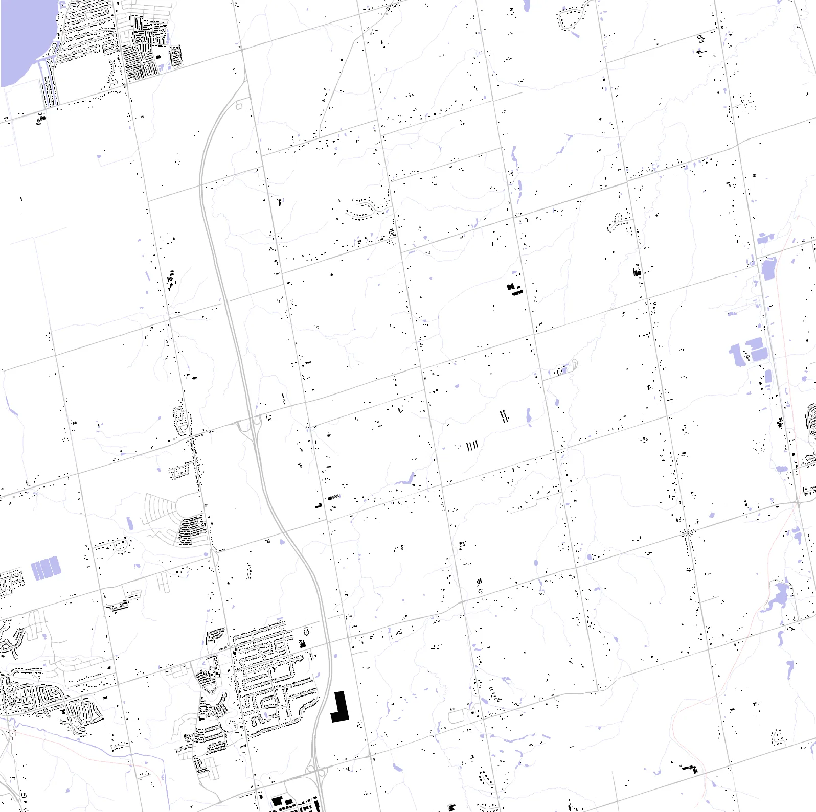 East Gwillimbury figure ground plan