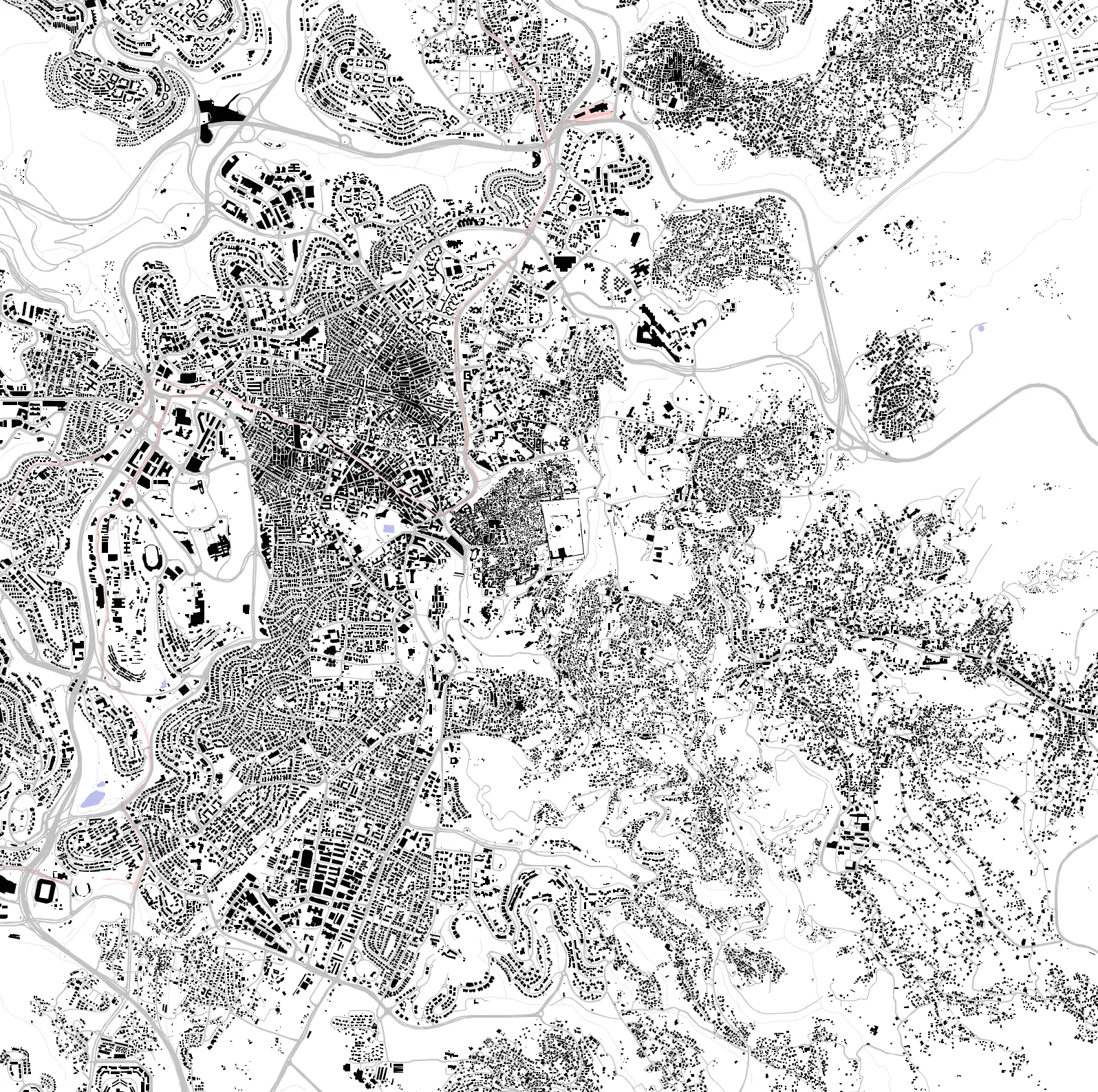 East Jerusalem figure ground plan