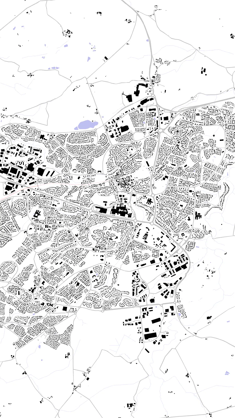 East Kilbride figure ground plan