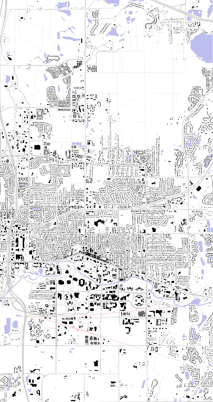 East Lansing figure ground plan