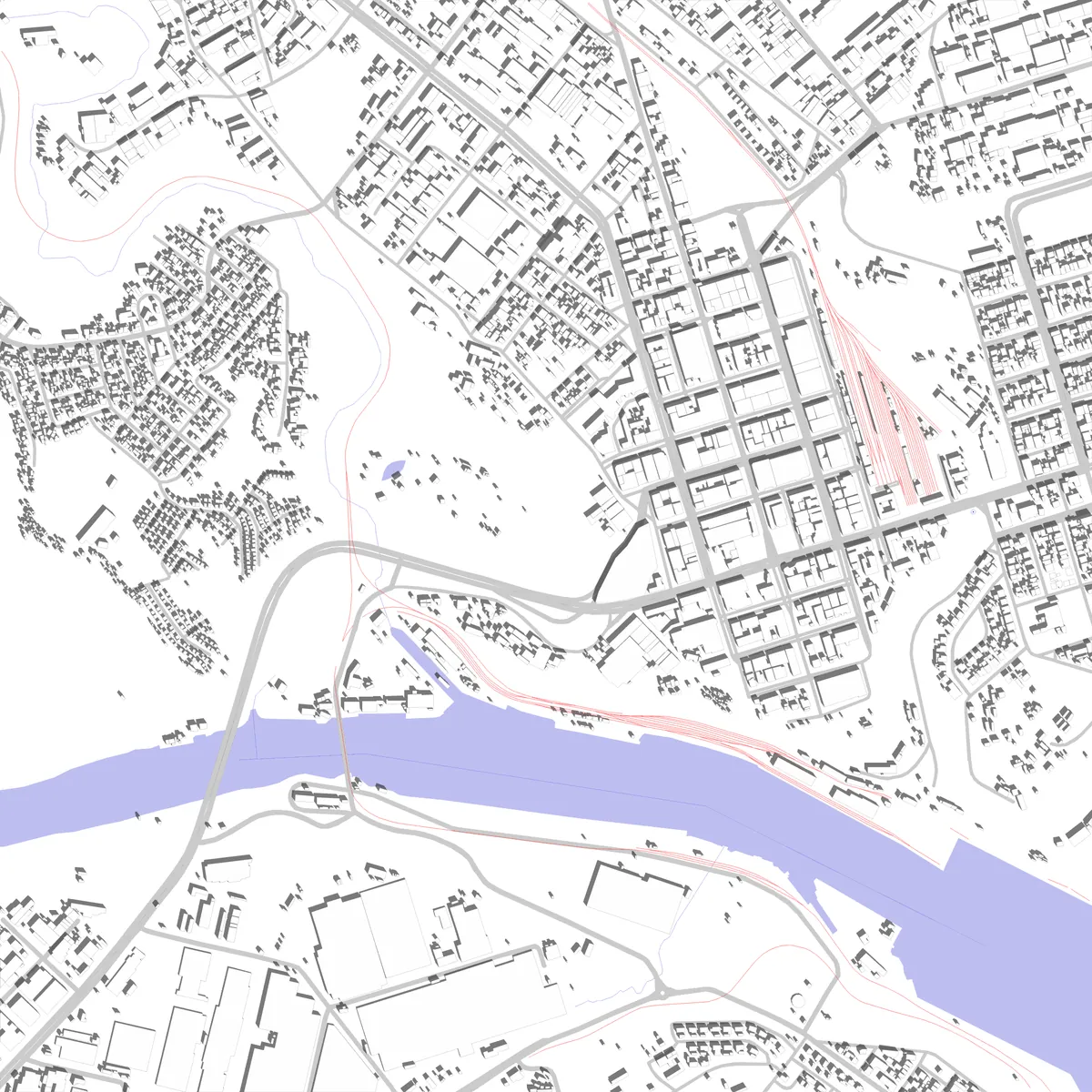 East London site plan (2.5 km)