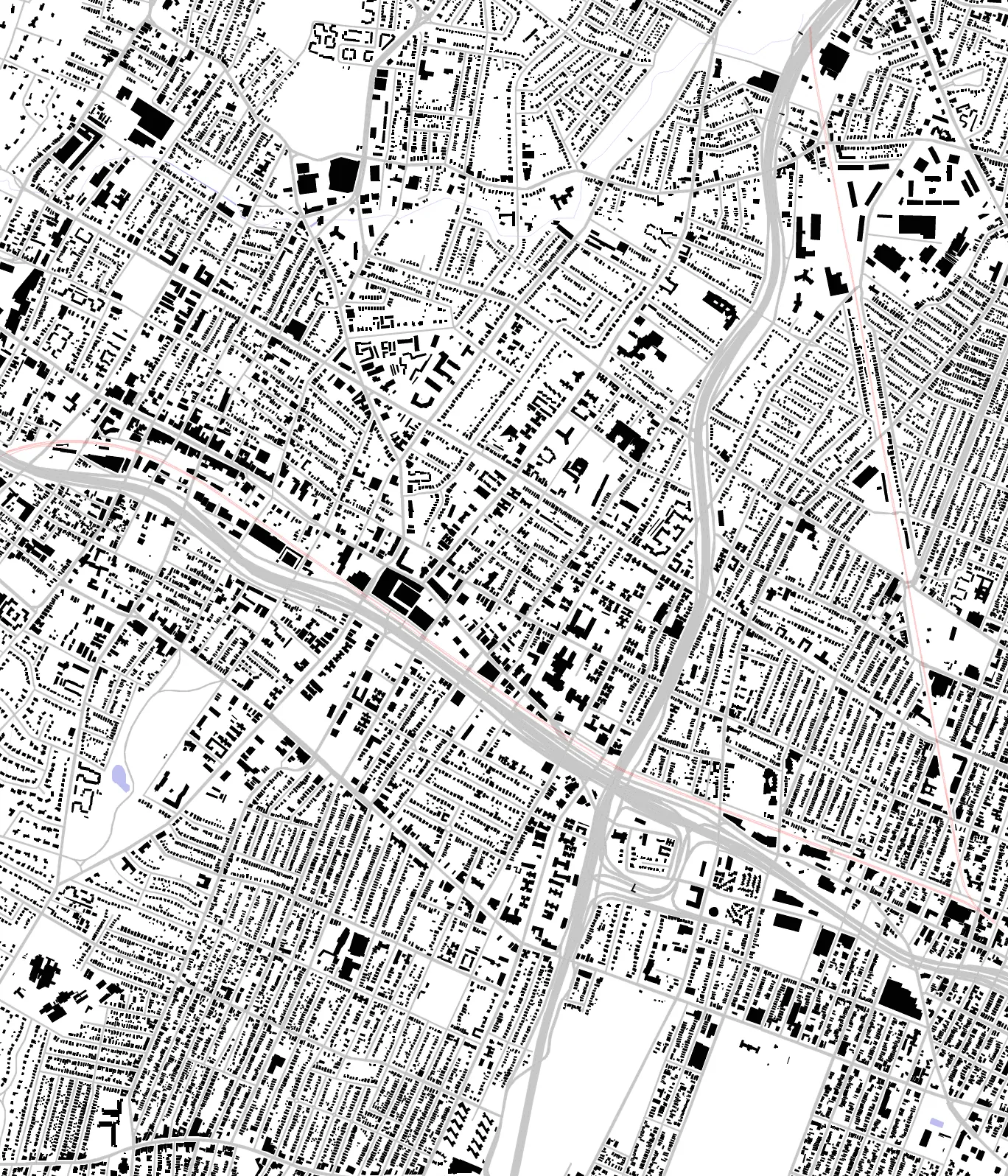 East Orange Schwarzplan