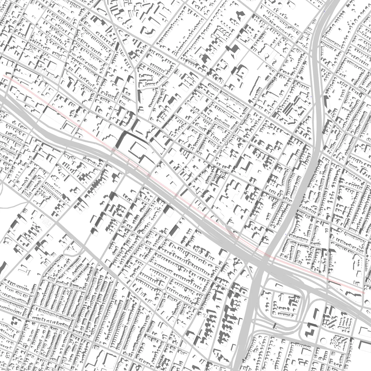 East Orange Lageplan (2,5 km)