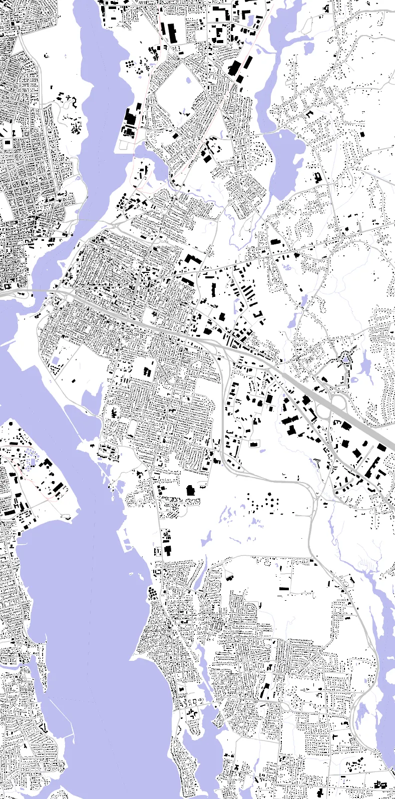 East Providence figure ground plan