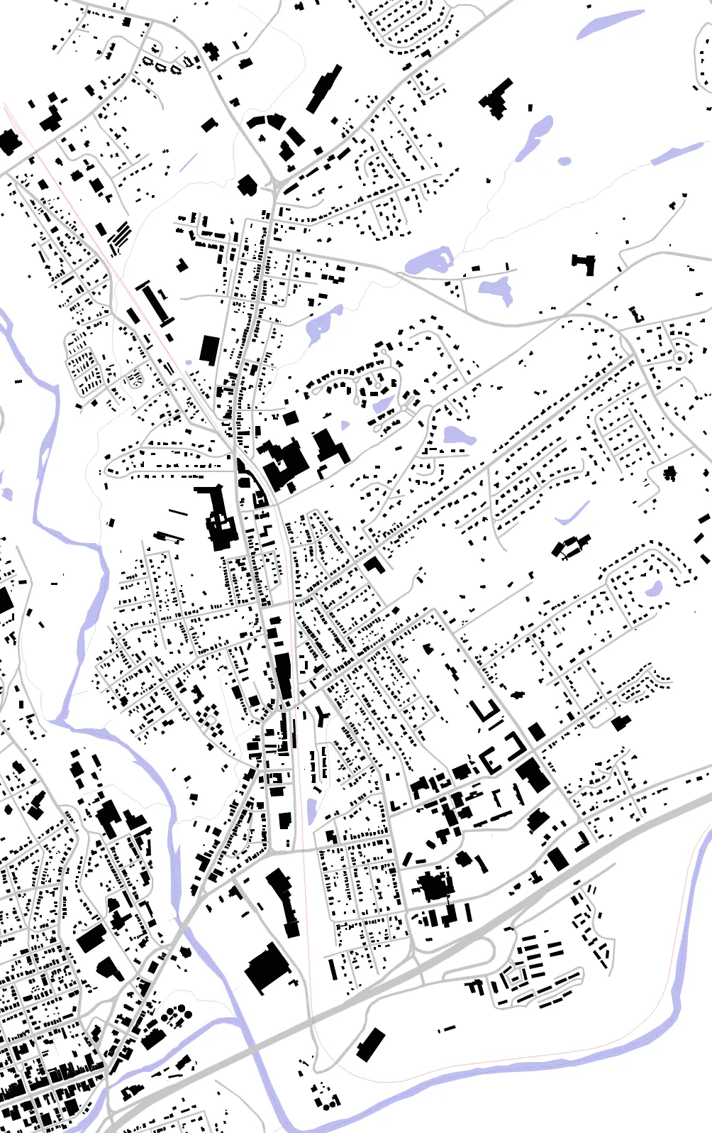 East Stroudsburg figure ground plan