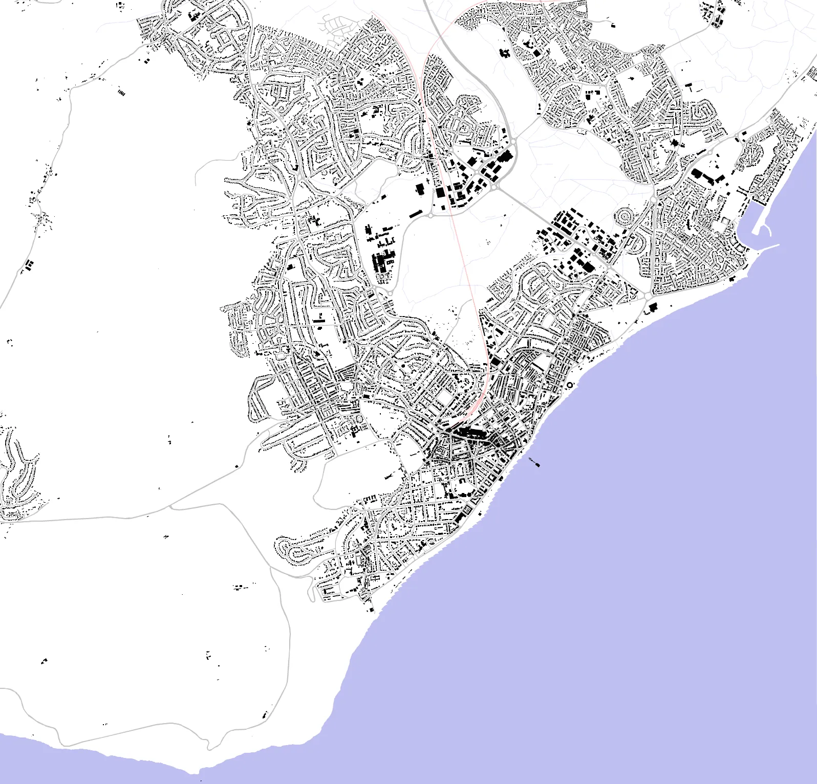 Eastbourne figure ground plan