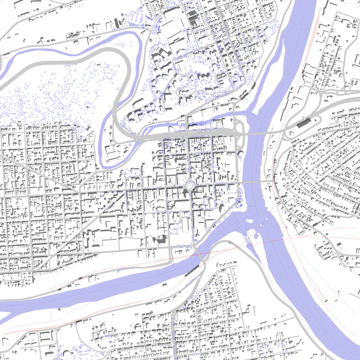 Easton Lageplan (2,5 km)