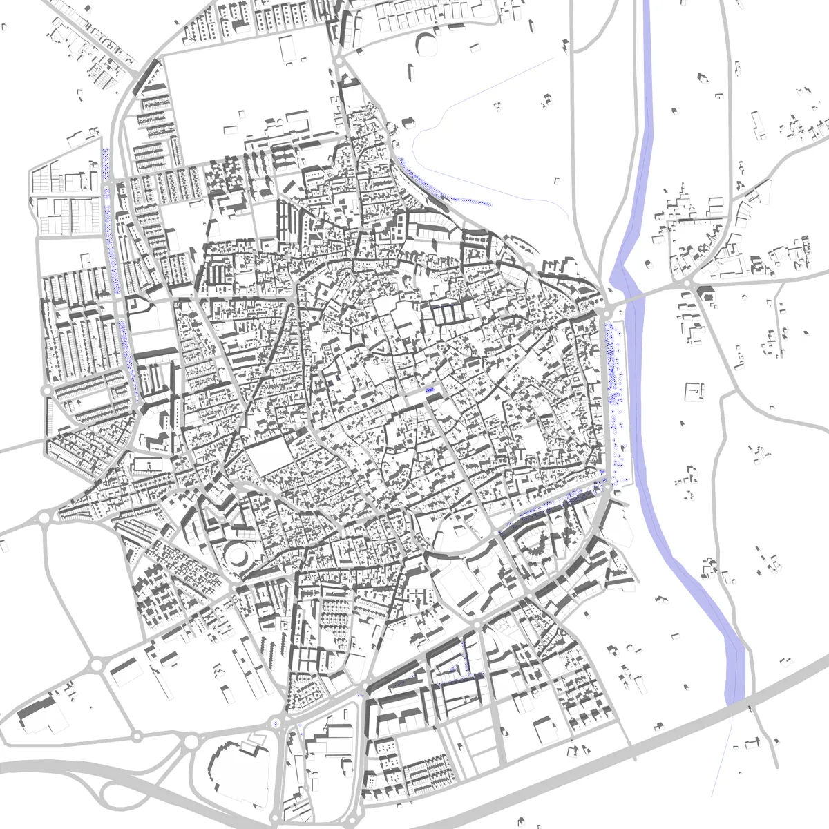 Écija site plan (2.5 km)