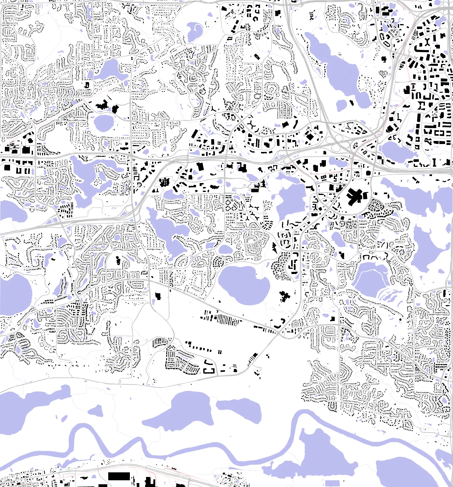 Eden Prairie figure ground plan