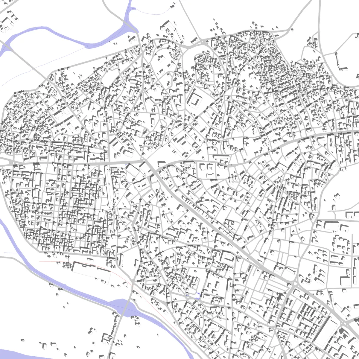 Edirne Lageplan (2,5 km)