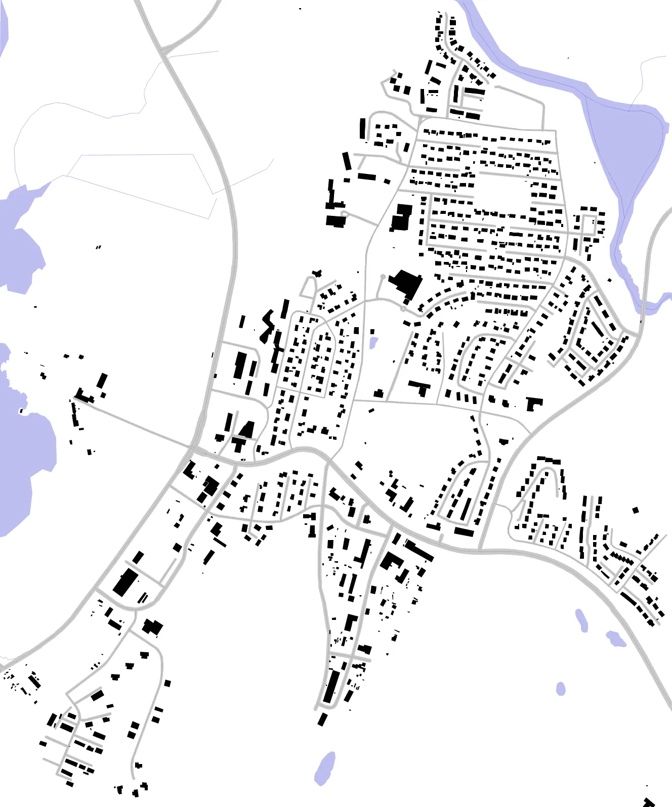 Egilsstaðir Schwarzplan