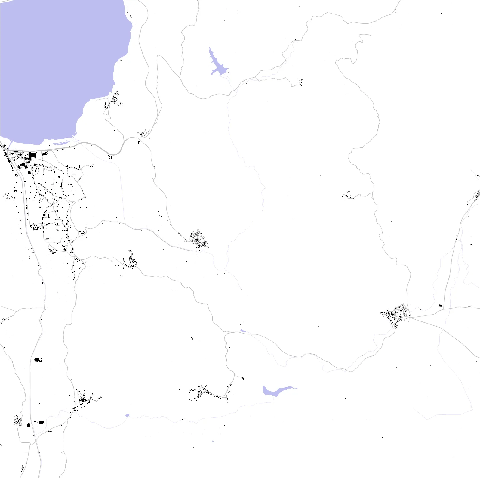 Eğirdir figure ground plan
