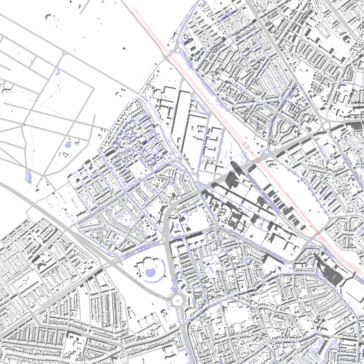 Eindhoven situatieplan (2,5 km)