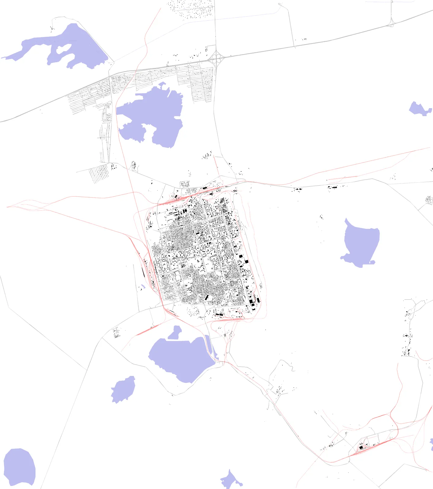 Ekibastuz figure ground plan