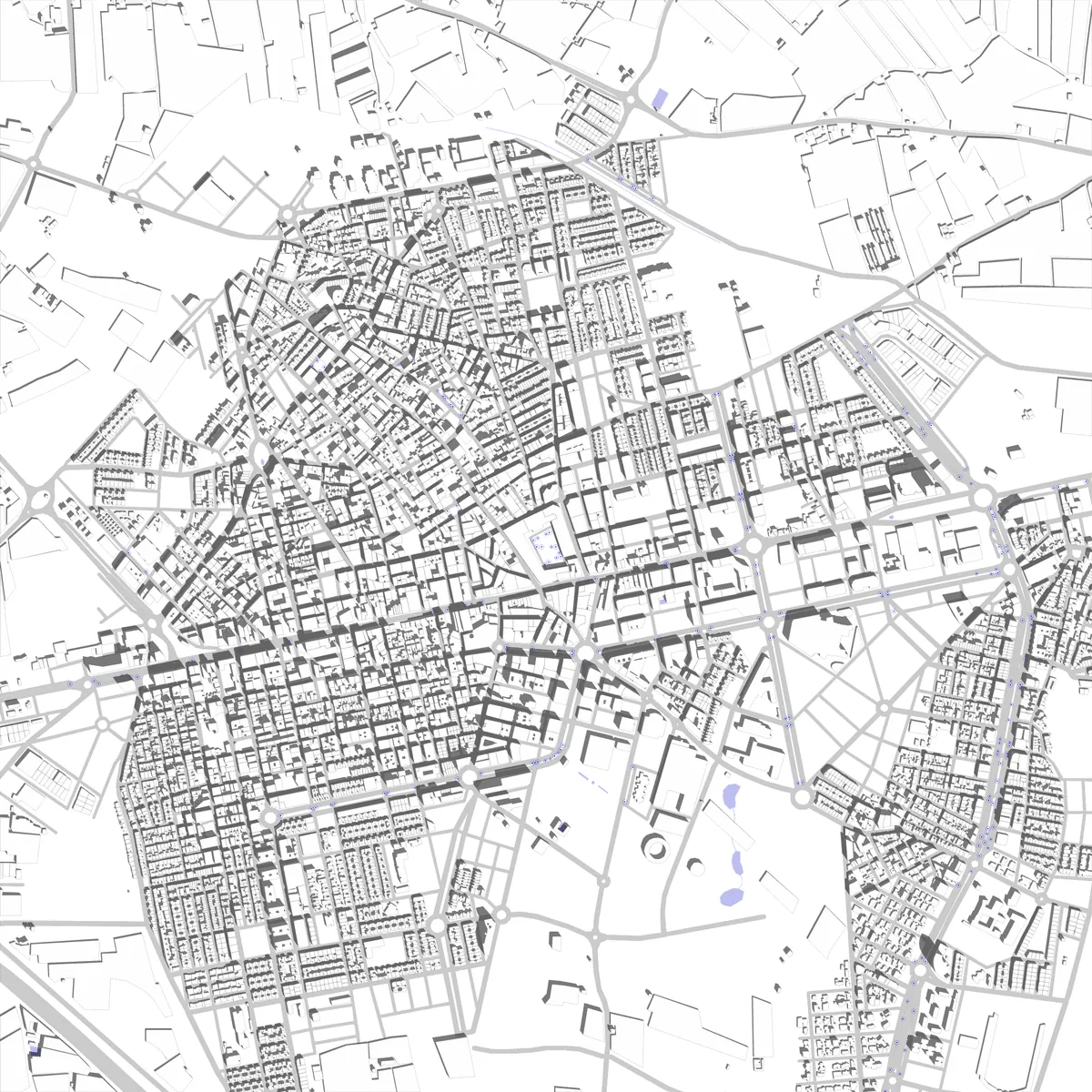 El Ejido plano de situación (2,5 km)