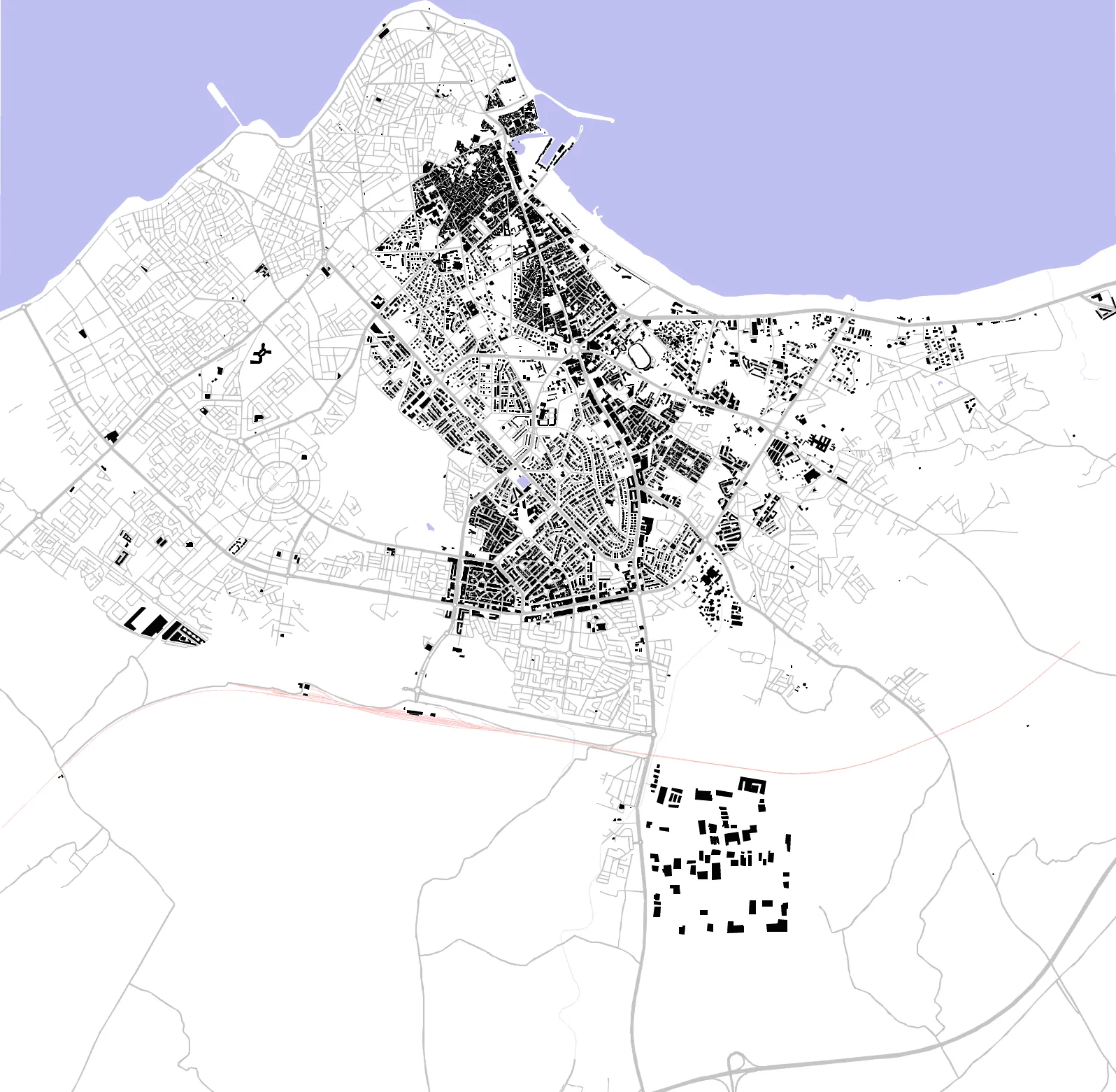 El Jadida figure ground plan