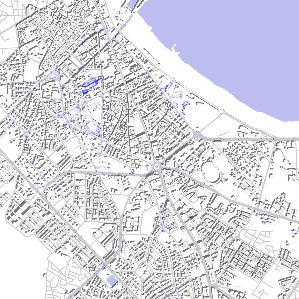 El Jadida site plan (2.5 km)