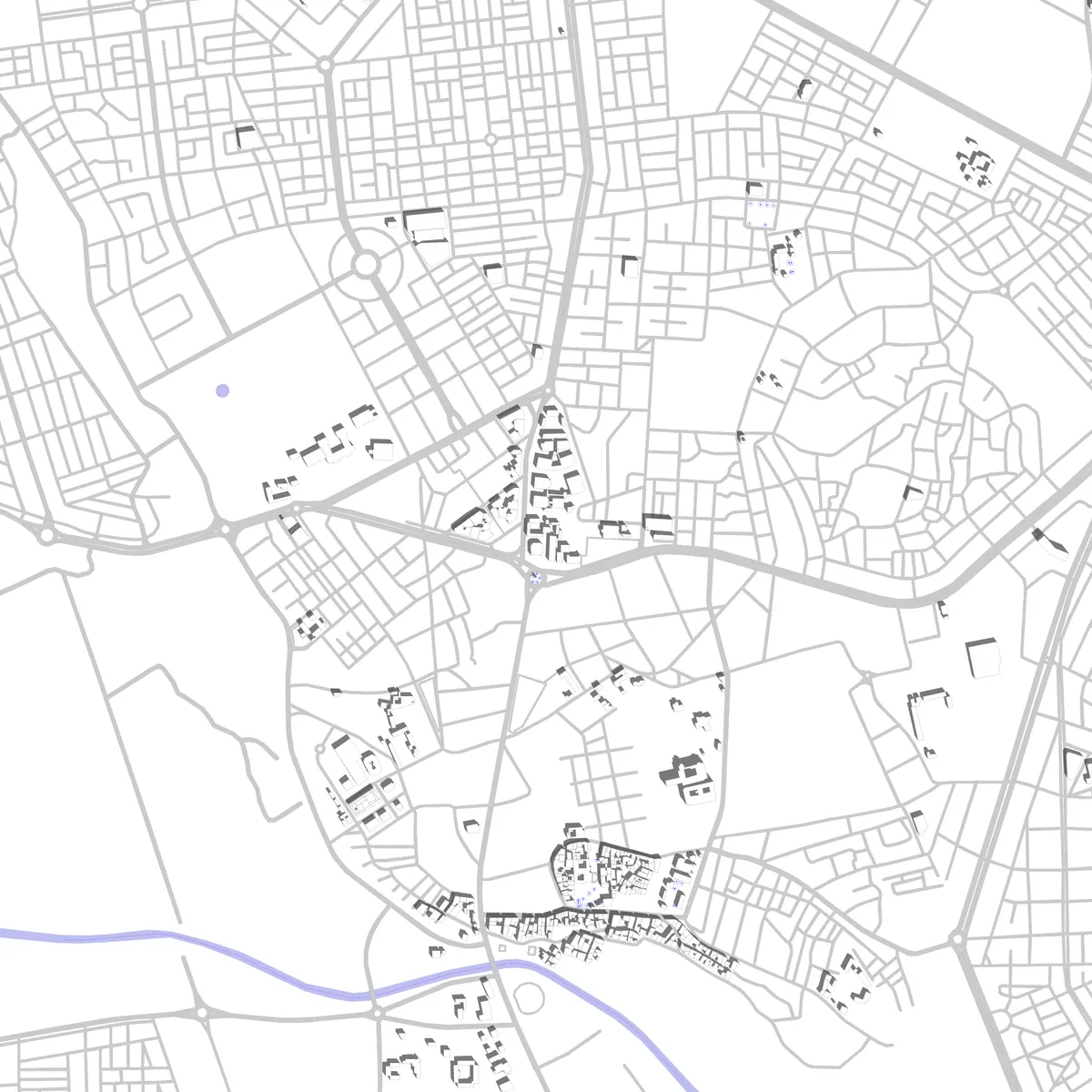 El Kelaa des Sraghna site plan (2.5 km)