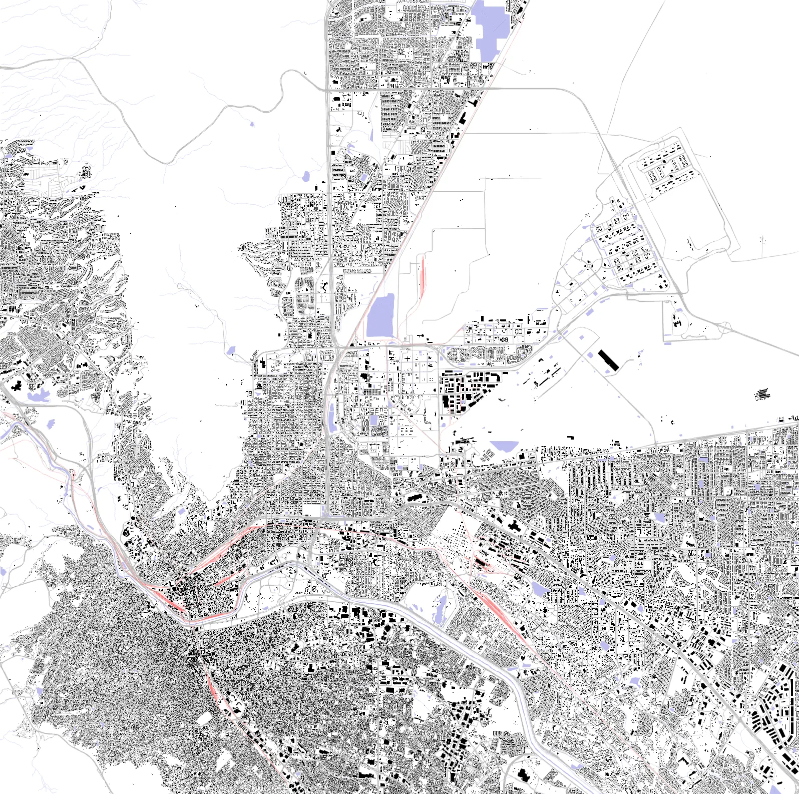 El Paso figure ground plan