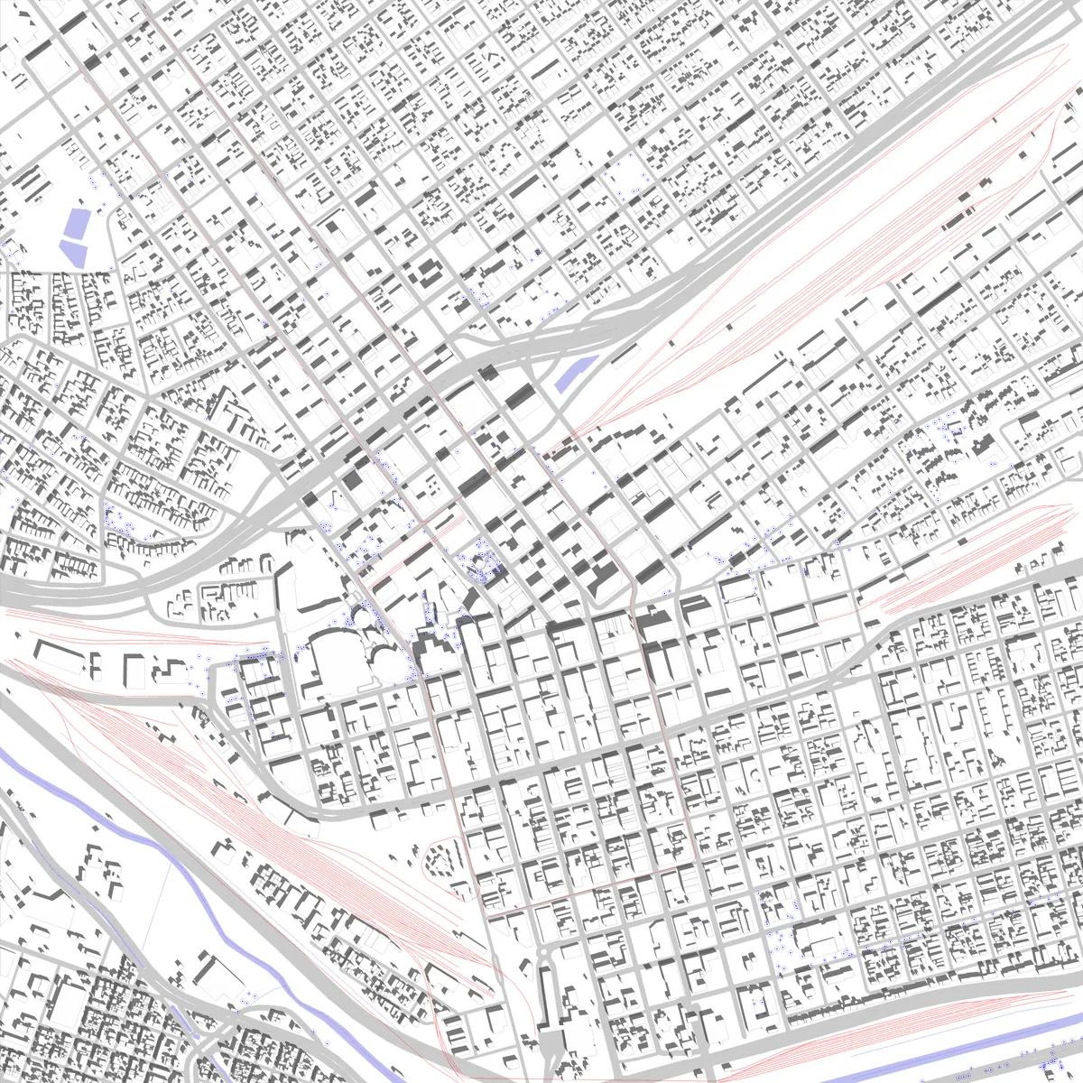 El Paso site plan (2.5 km)
