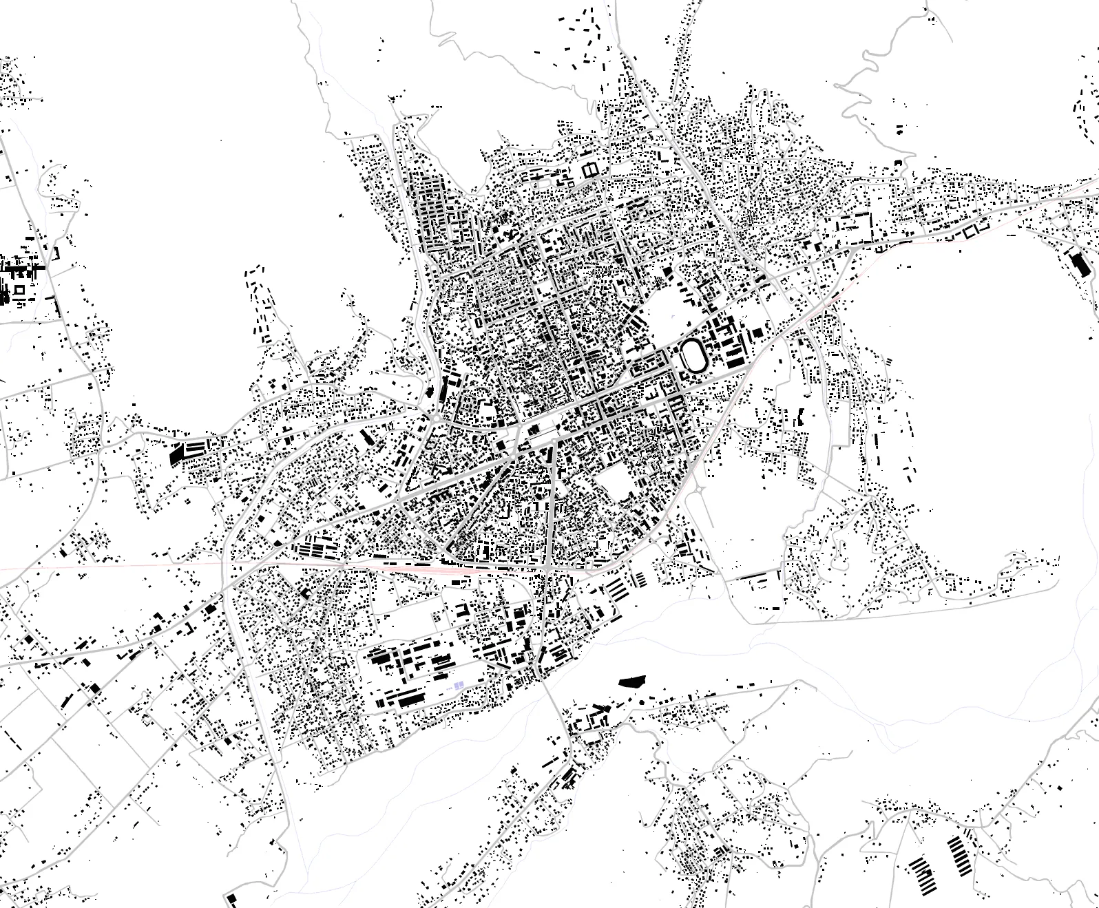 Elbasan figure ground plan