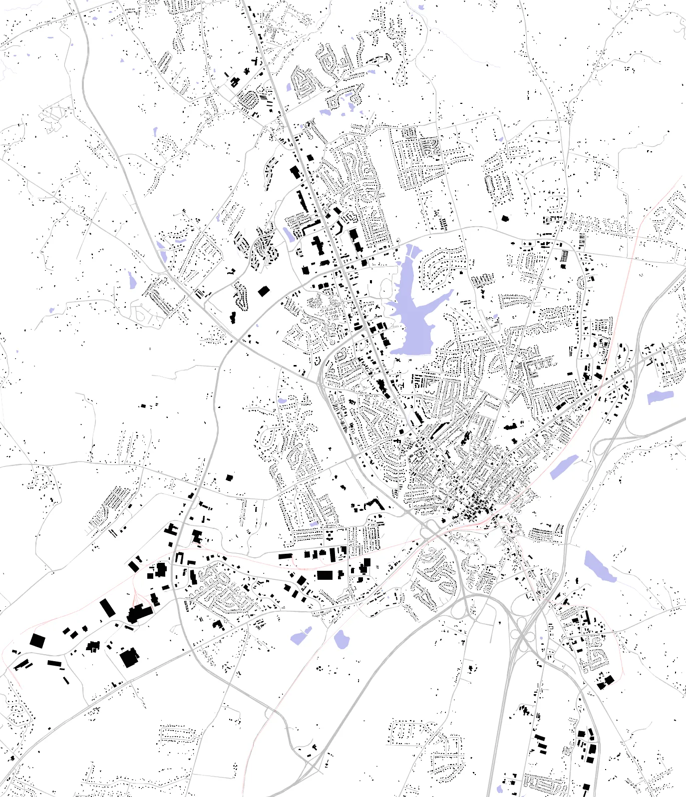 Elizabethtown figure ground plan