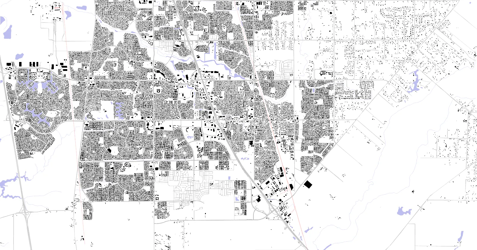 Elk Grove Schwarzplan