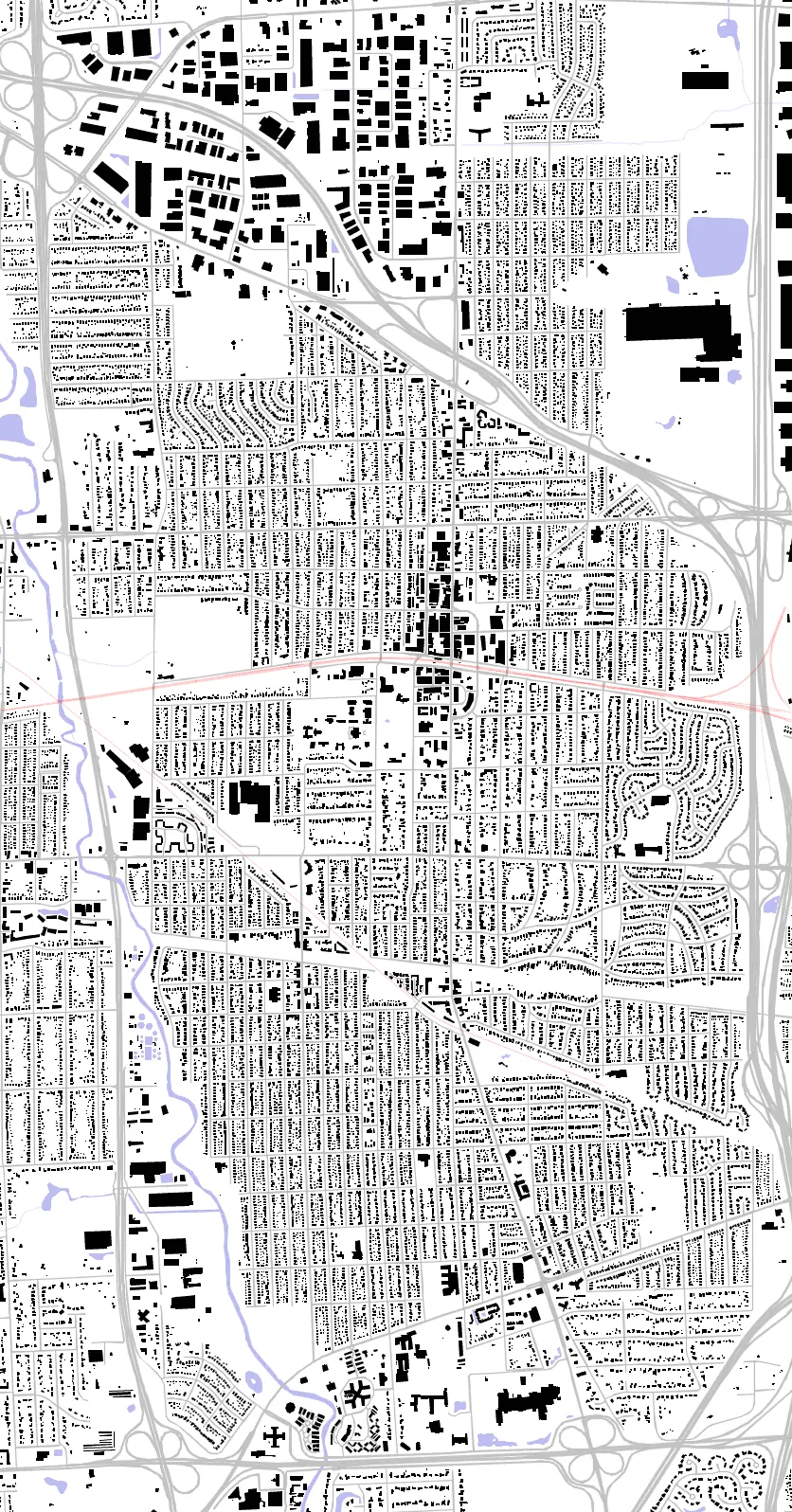 Elmhurst Schwarzplan