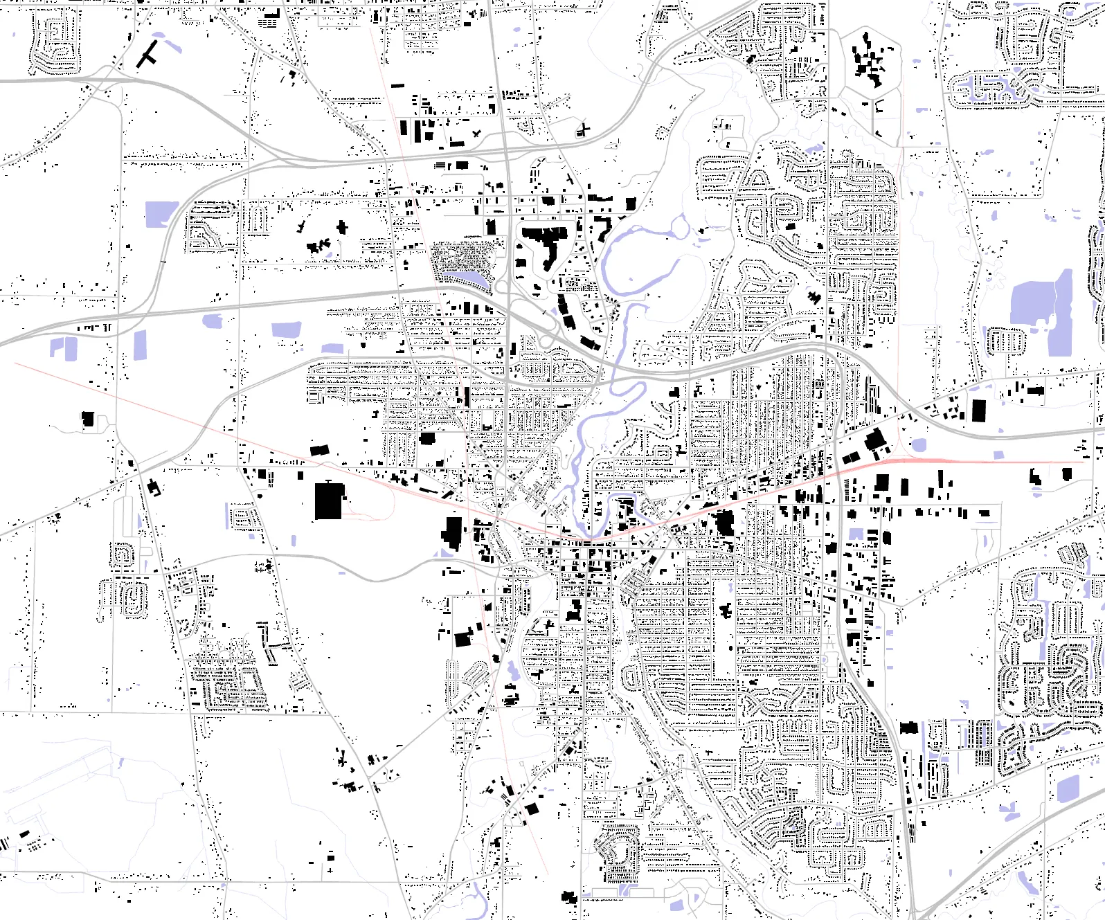 Elyria figure ground plan