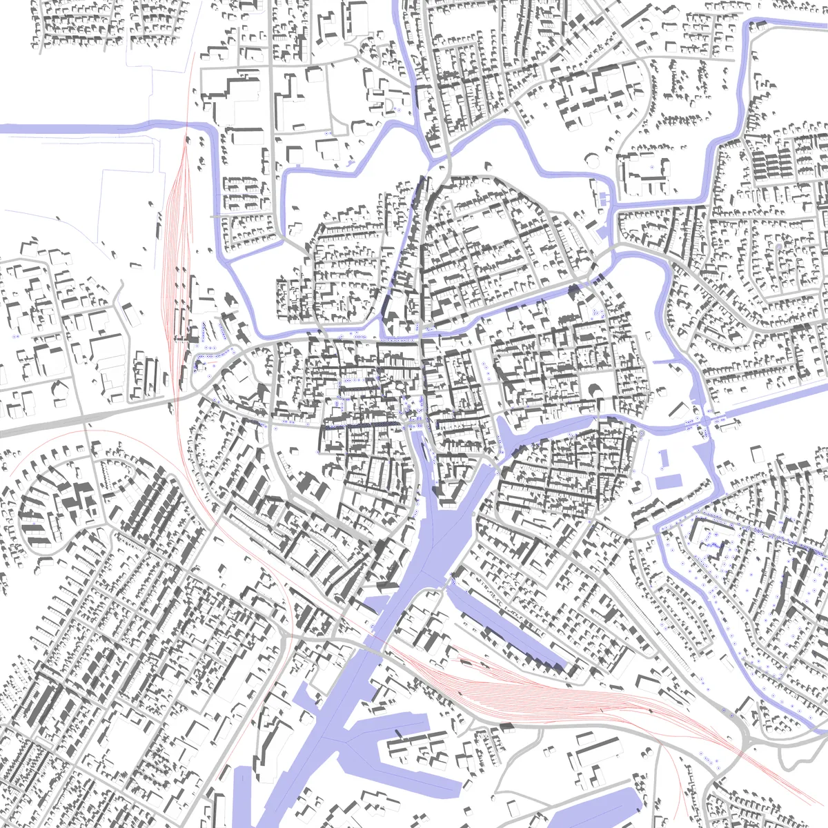 Emden Lageplan (2,5 km)