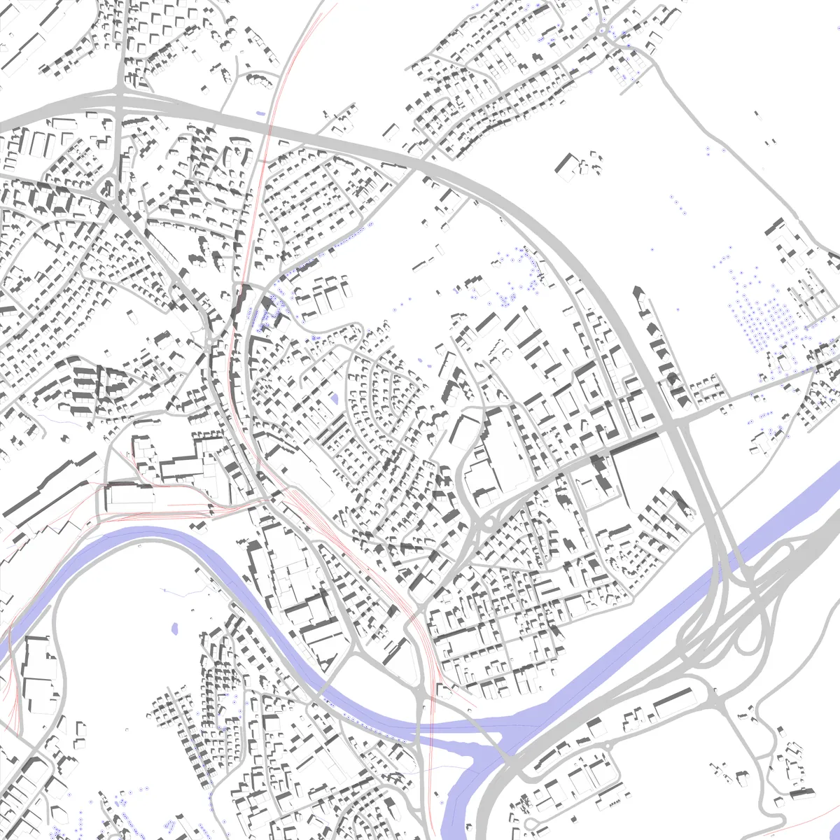Emmen Lageplan (2,5 km)