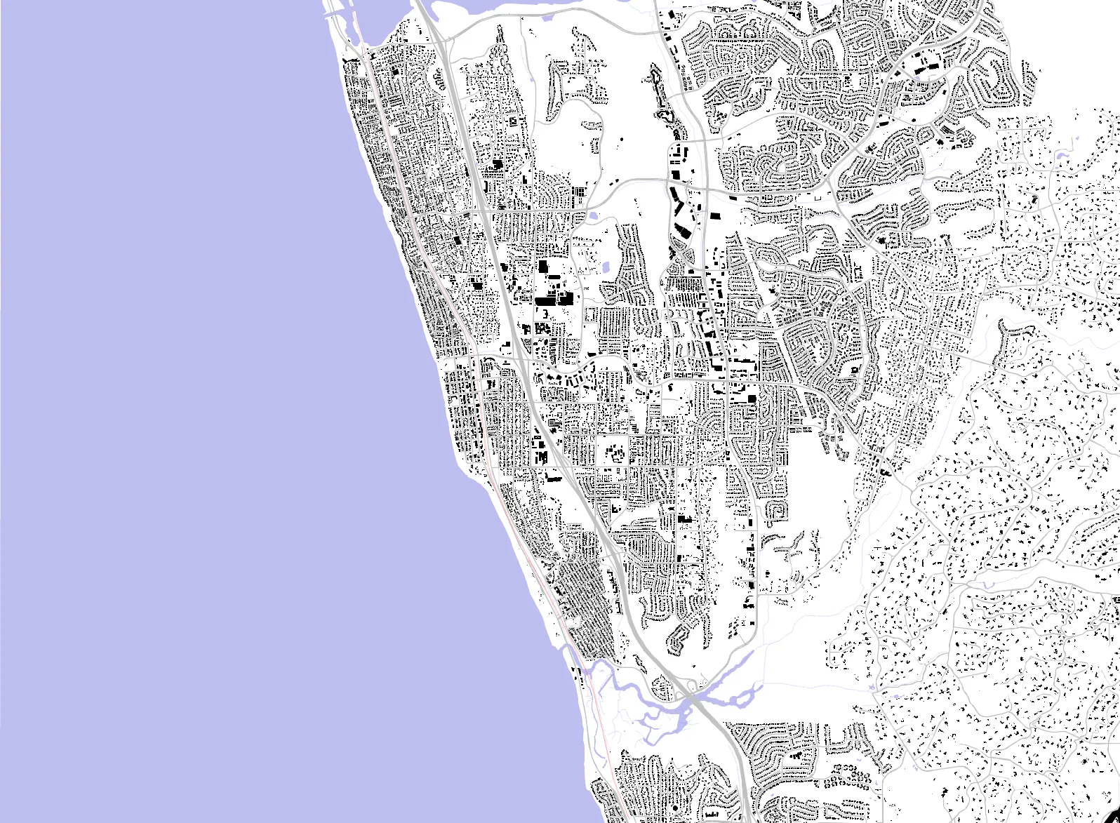 Encinitas figure ground plan
