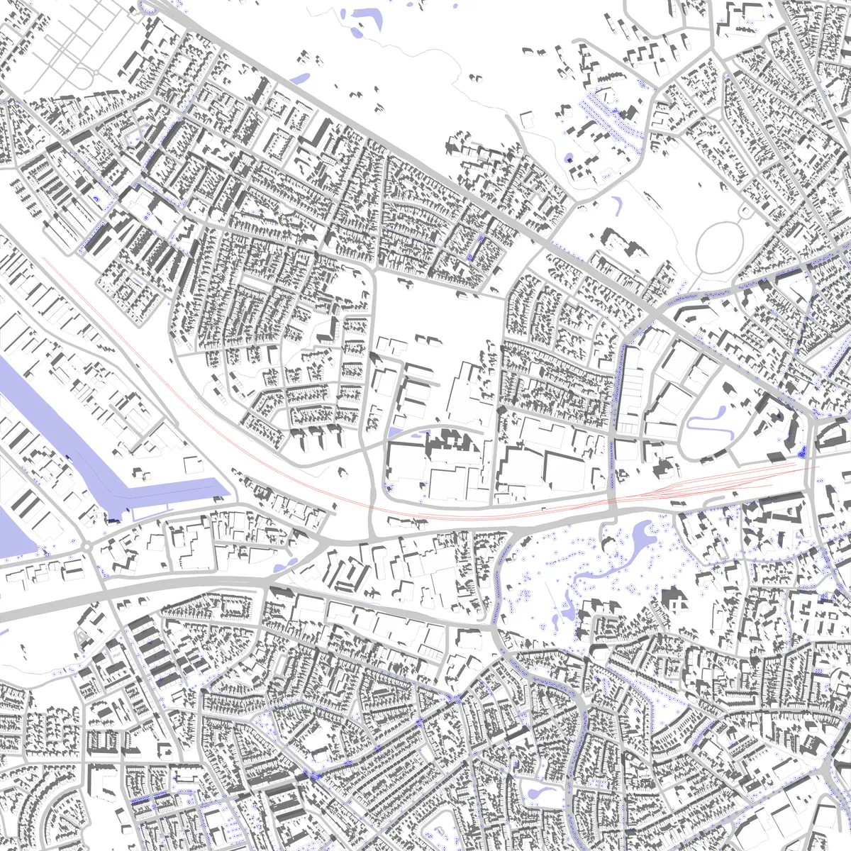 Enschede situatieplan (2,5 km)